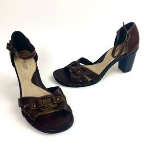 Aerosoles Sandals Size 6  Brown Leather Strappy Slingback Vintage Women’s